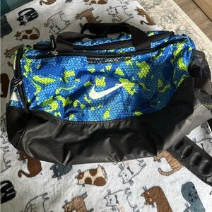 Nike Vibrant Blue and Black Duffel Bag
